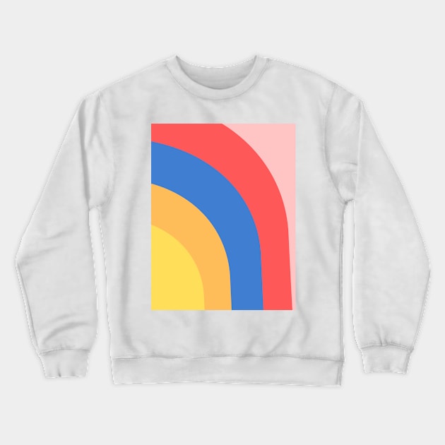 Boho abstract rainbow pattern Crewneck Sweatshirt by Word and Saying